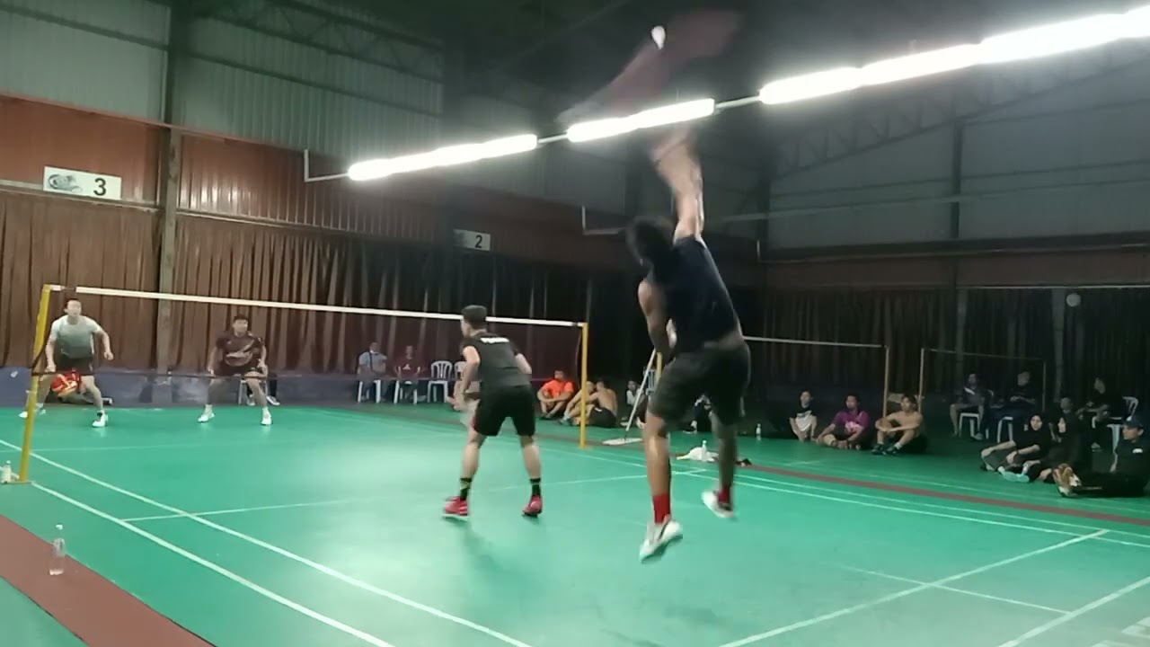 Badminton Final Terbuka Kelab Klang 2022 Tournament - Tan Jinn Hwa / Eizlan Shah Vs Danish / Hakim