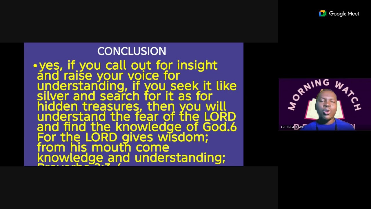 Morning Watch Devotionals