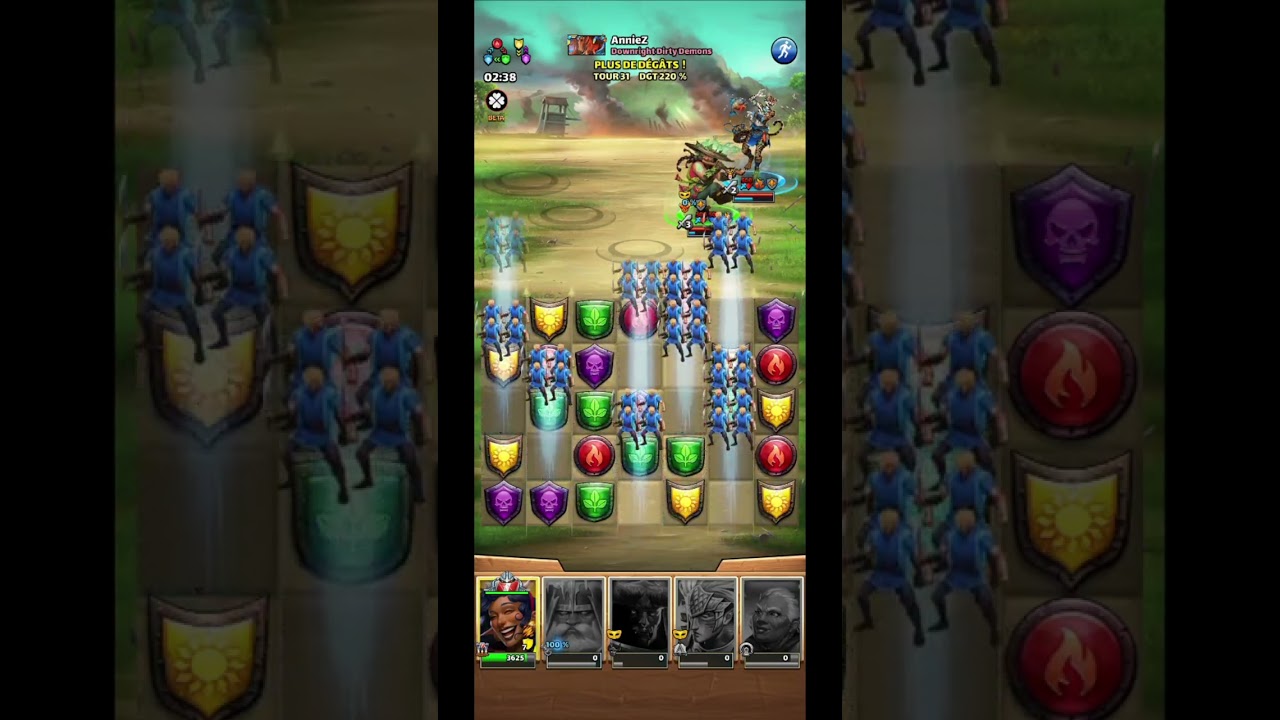 Empires & Puzzles : GDA Champ de Trèfle partie 2. 1er combat mémorable 🤪