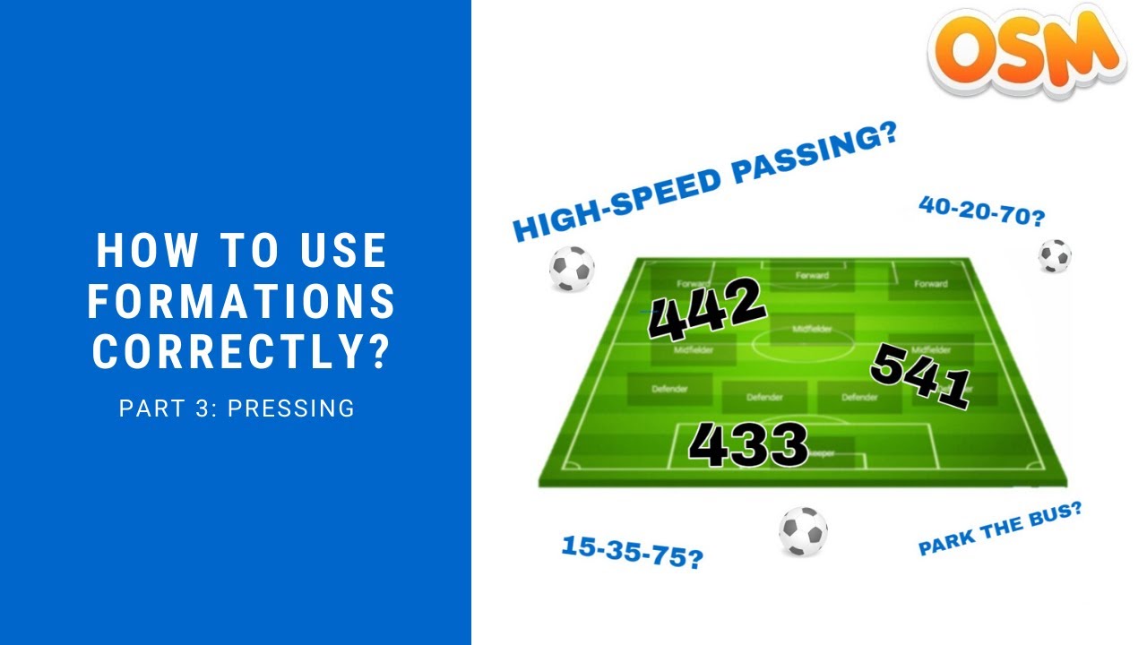 How to use formations correctly? ✌️ Part 3: tactic I Our OsmGuide