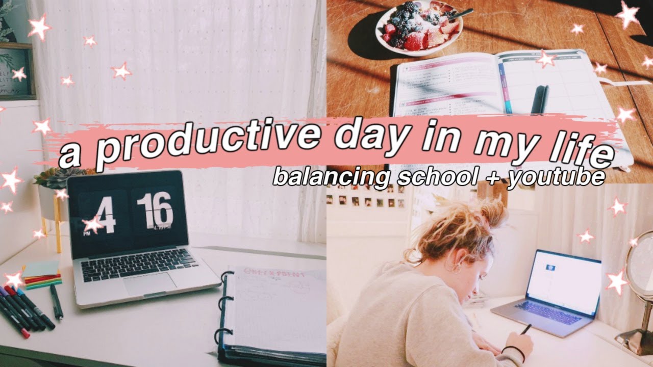 PRODUCTIVE DAY WITH ME! study with me!