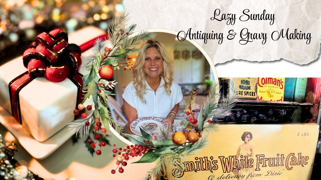 A Lazy Sunday Antiquing and making Turkey Gravy… and How I bought Scott Baio’s butter dish!