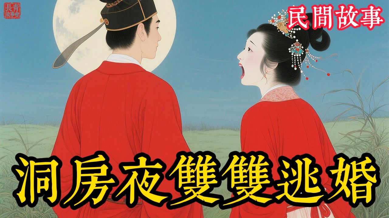 洞房夜新郎拿勺子撬窗要逃跑，新娘掀蓋頭也要跳窗，兩人落地一看痛哭：「怎麼是你個窮要飯的？」#民间故事 #故事頻道 #听书 #民間故事 #有聲書 #說書 #睡前故事 #情感