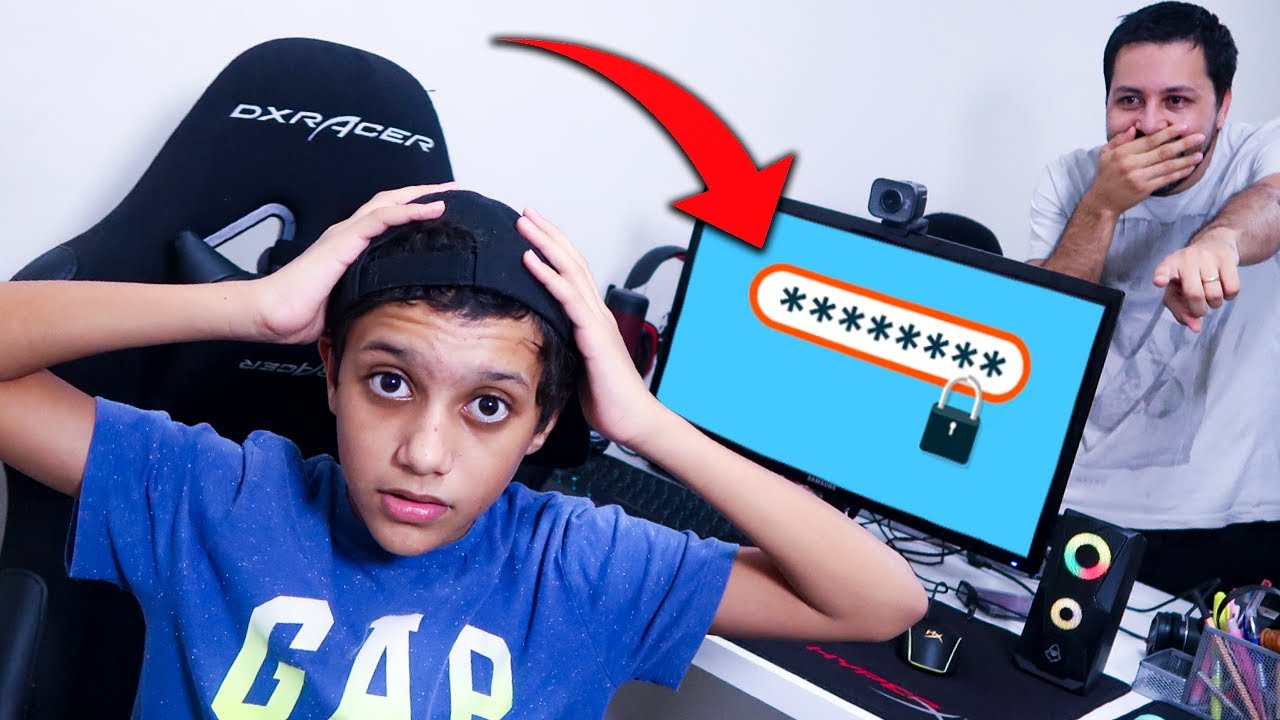 MUDEI A SENHA DO PC GAMER SEM O GUSTAVO SABER