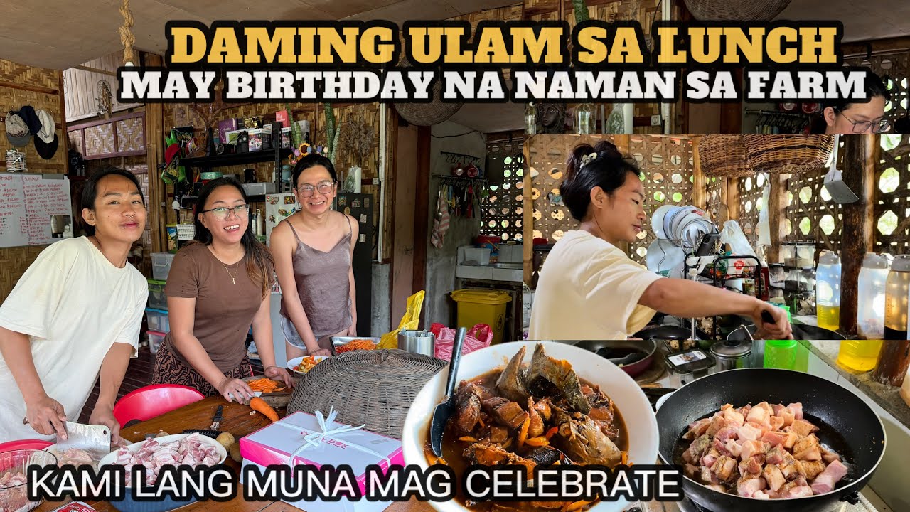 DAMING ULAM SA LUNCH | MAY BIRTHDAY NA NAMAN SA FARM | @SimplyAmory 