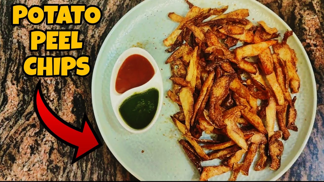 आलू के छिलके से बनाए क्रिस्पी चिप्स 🤤 | POTATO CHIPS | ALOO KE CHILKE KI RECIPE | POTATO PEEL CHIPS