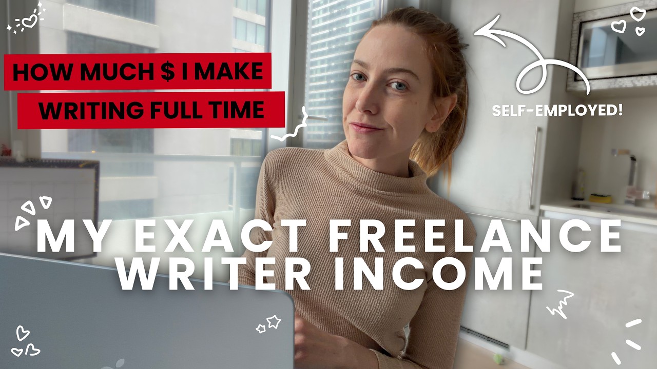 freelance writer salary: how much I got paid in 2025 working full-time as a content writer