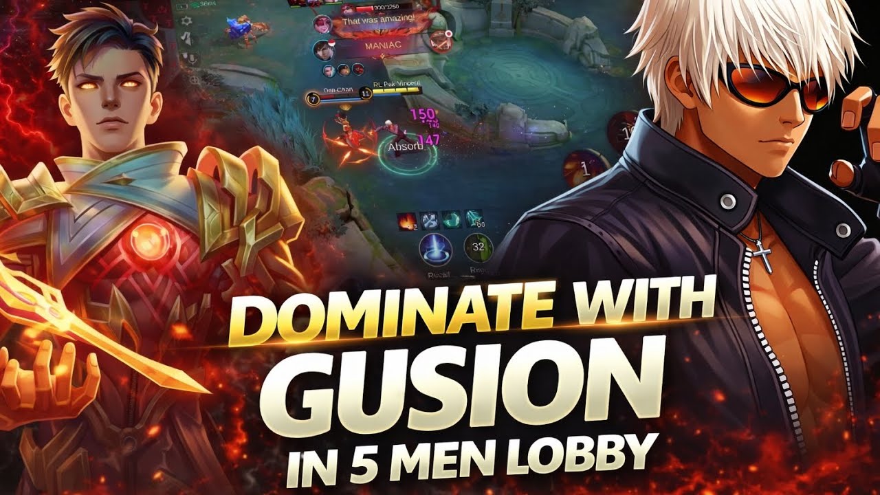SAVAGE GUSION in 5-Man Lobby 😱 | Rank Domination