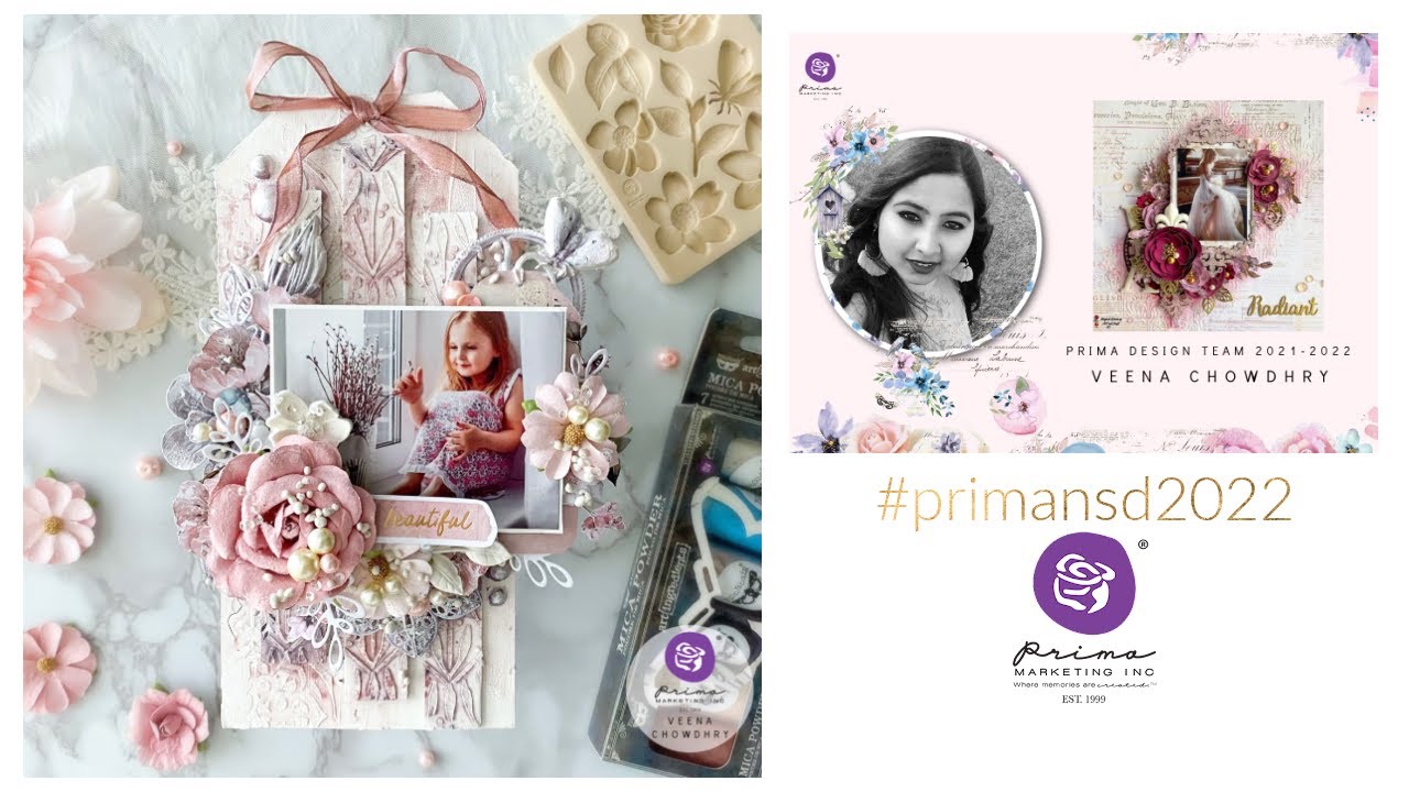 PRIMA NSD 2022 - Veena's Mixed-media tag tutorial