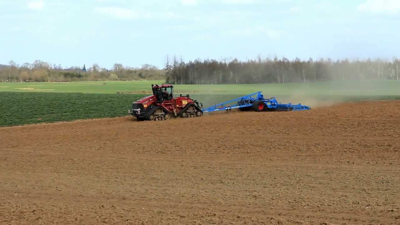 Case Quadtrac 600/ Lemken Gigant Kompactor 12m.