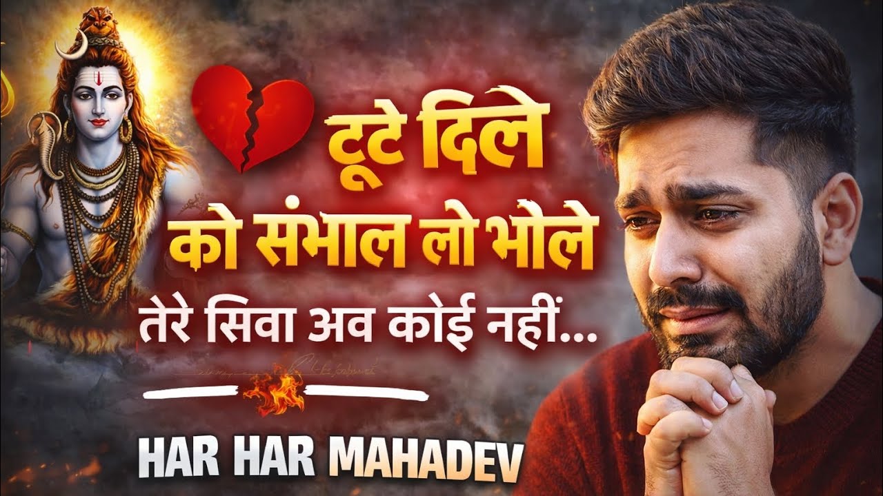 “टूटे दिल को संभाल लो भोले 💔🙏 | Heart Touching Shiv Bhajan 2026 | Har Har Mahadev”#shivbhajan 