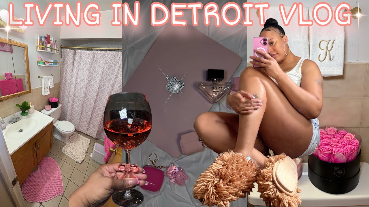 LIVING IN DETROIT VLOG | BATHROOM MAKEOVER | MORNING ROUTINE | A COZY NIGHT IN | IT’S COLD IN  THE D
