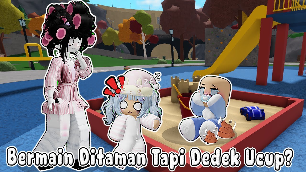 KESERUAN BERMAIN DI TAMAN, TAPI KOK DEDEK UCUP PUPUP? - BIMALA FAMILY  || BLOXBURG🏡 ROBLOX INDONESIA