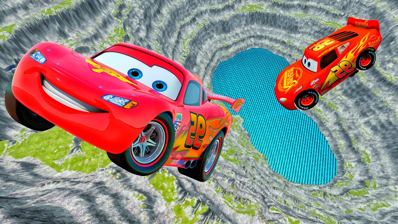 Lightning McQueen’s DEADLY LEAP OF DEATH 💀 | Extreme Jump Crash | BeamNG.drive