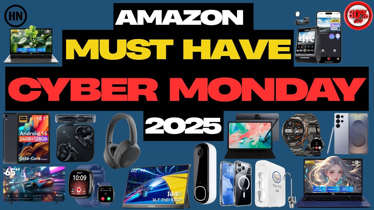20 MUST HAVE Cyber Monday Amazon Deals 2025 – UPTO 80% | HN Finds 
