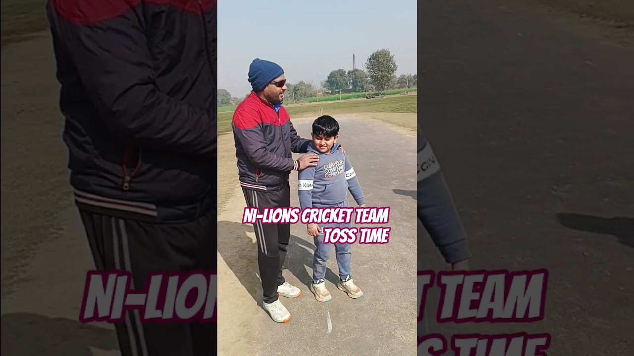 Ni-Lions Cricket Team Toss time  