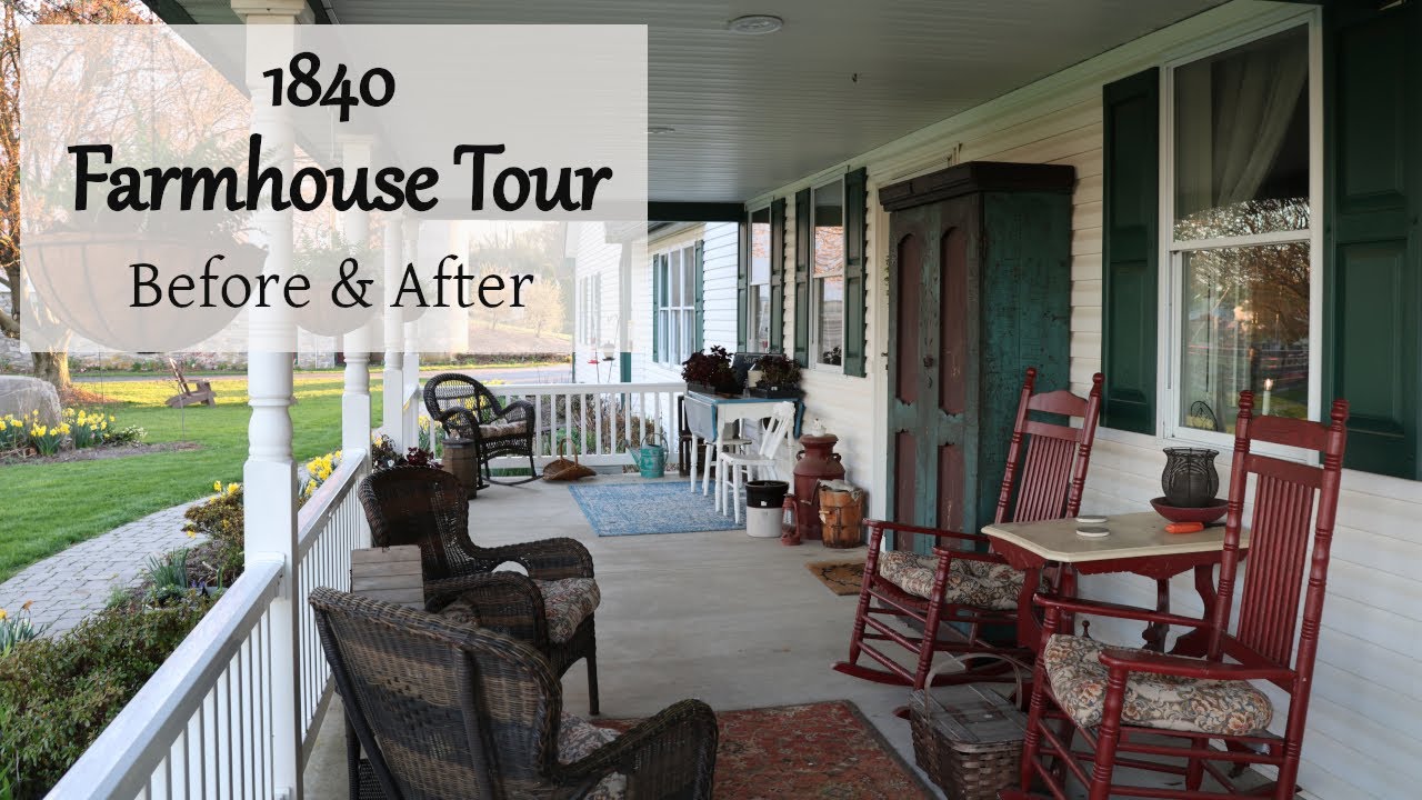 1840 Farmhouse Transformation | 5-Year Before & After Tour #farmhousetour