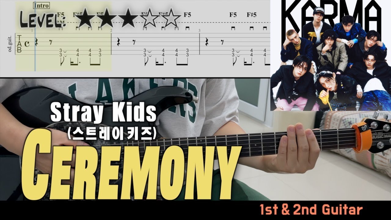 Stray Kids(스트레이 키즈) - 『CEREMONY』 | guitar cover(with TAB)