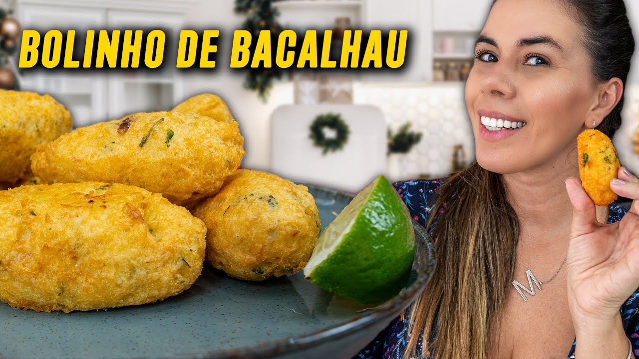 BOLINHO DE BACALHAU PERFEITO ! FAÇA EM CASA !