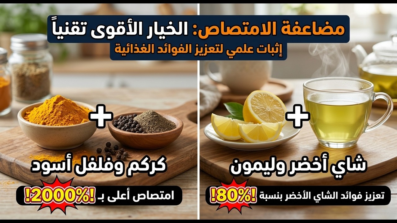 كيف تزيد امتصاص الفيتامينات بنسبة ٢٠٠٠٪ بإضافات بسيطة من مطبخك؟