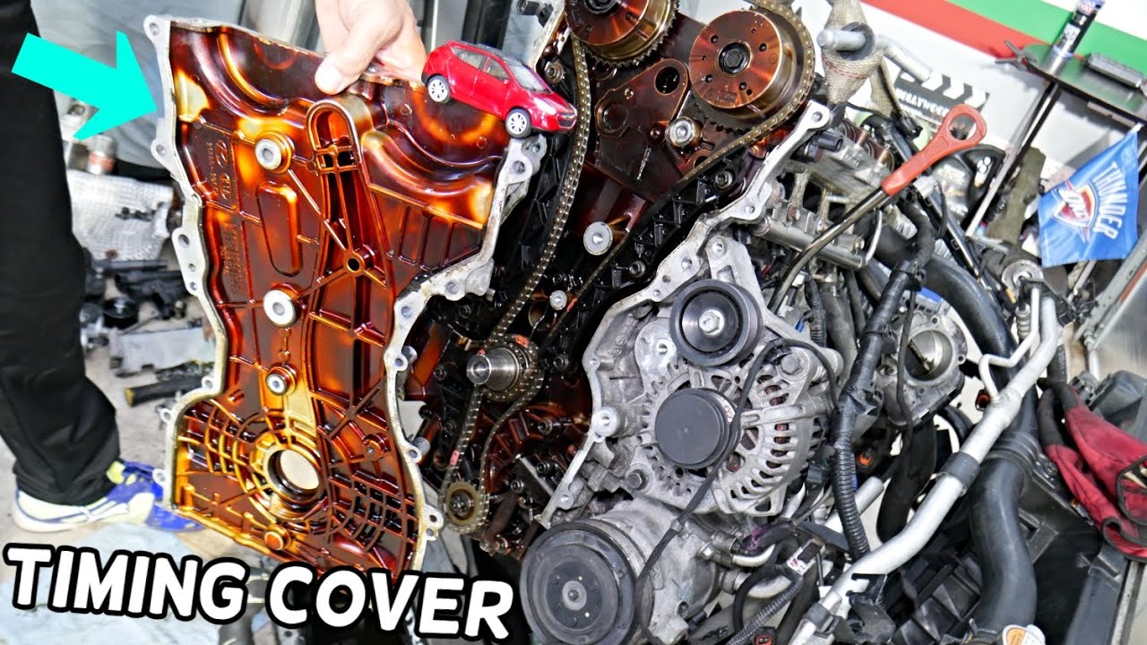 HYUNDAI TUCSON TIMING COVER REMOVAL REPLACEMENT, TIMING COVER OIL LEAK FIX