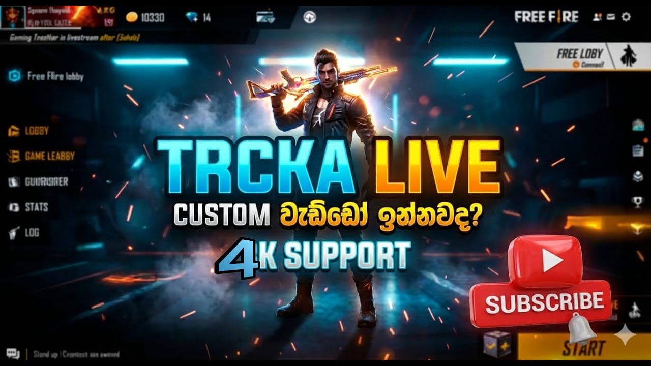FREE FIRE LIVE/Custome ගහමු කොල්ලනේ[4k karamu]