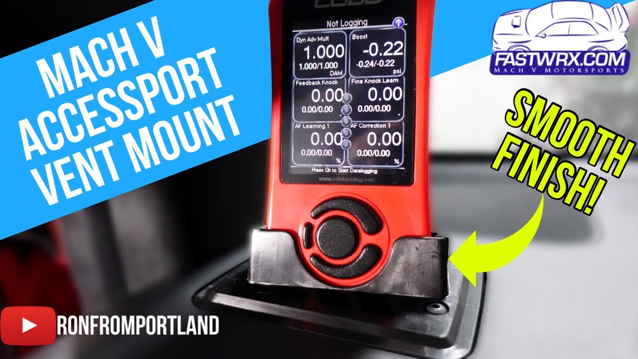 MACH V AccessPort Vent Mount | How to Install on a 2015+ SUBARU WRX/STI