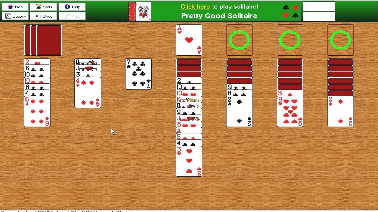 Absolute Yukon Solitaire v1.0 (Windows game 2000)
