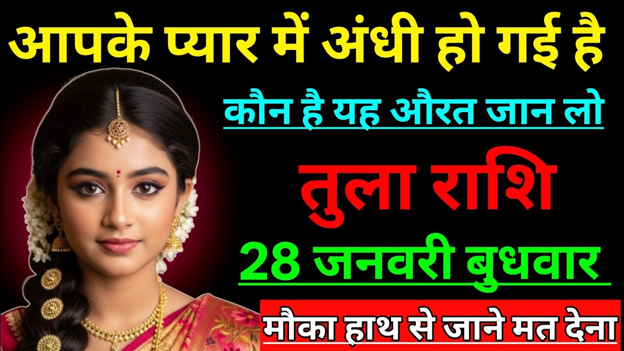 तुला राशि आपके प्यार में अंधी हो गई है कौन है यह औरत जान लो/TULA RASHI,LIBRA ♎