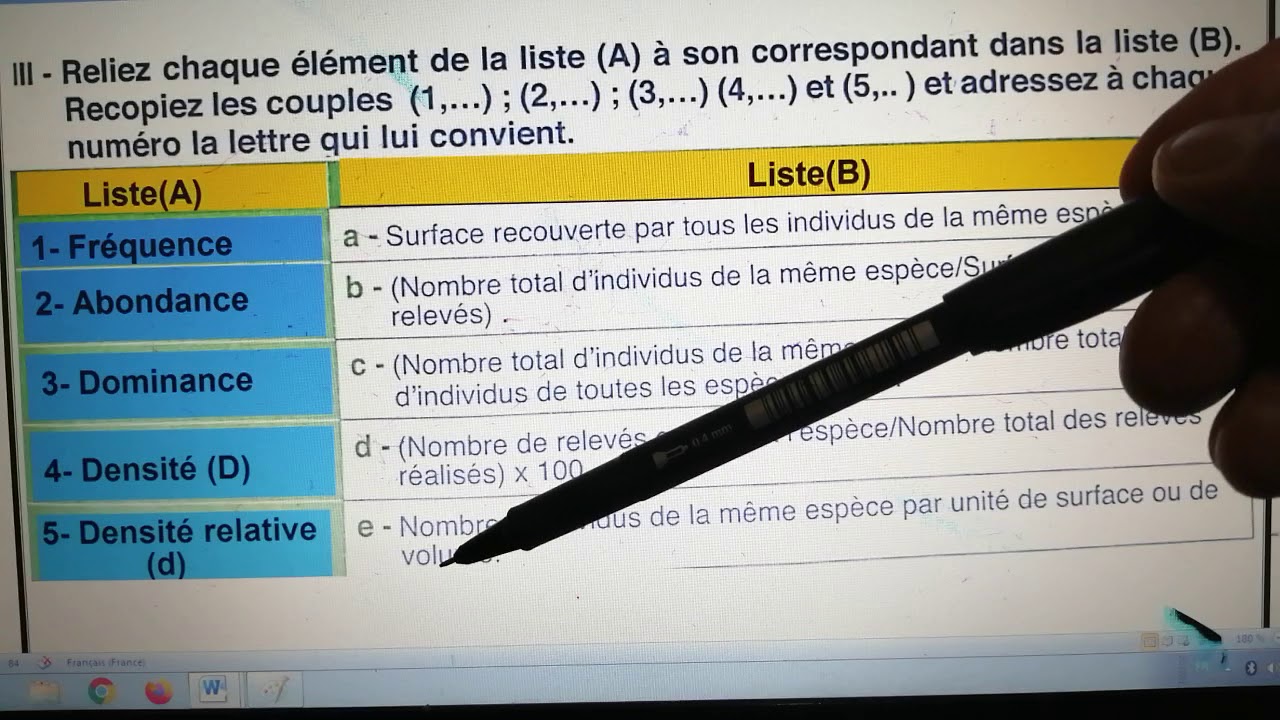 SVT TCsci correction du devoir N°1de premier semestre