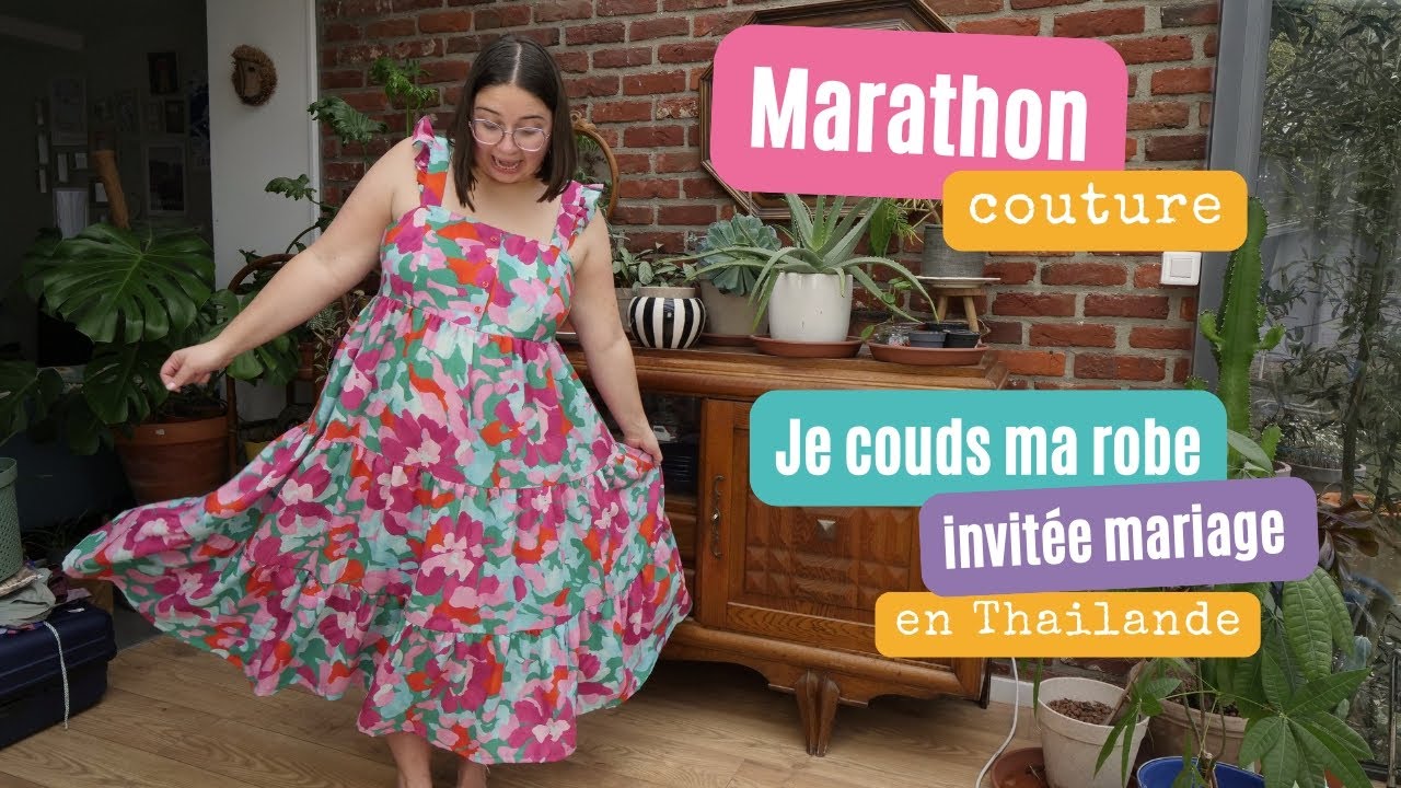 Marathon couture : coudre ma robe d'invitée pour un mariage en Thailande
