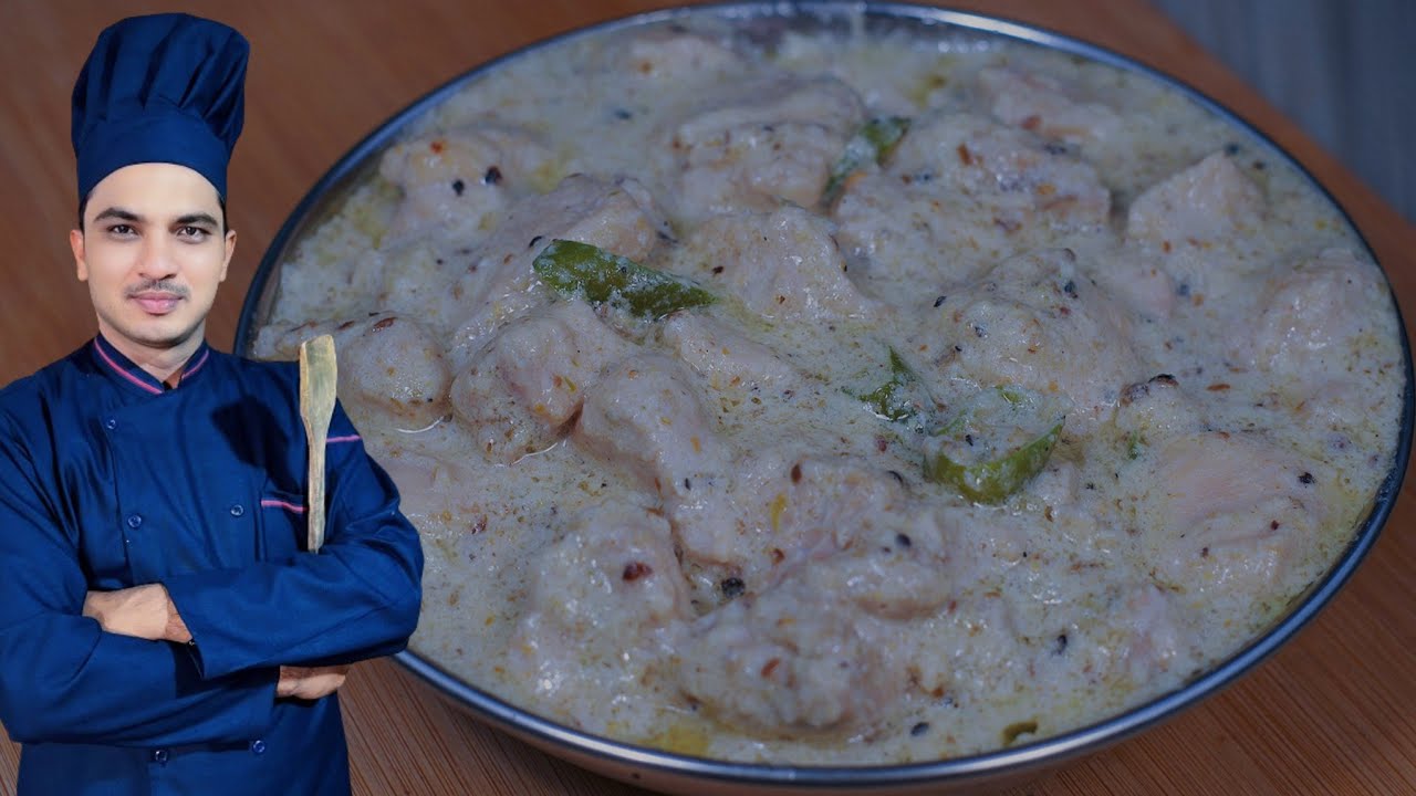 Chicken White Karahi Recipe By Chef M Afzal|