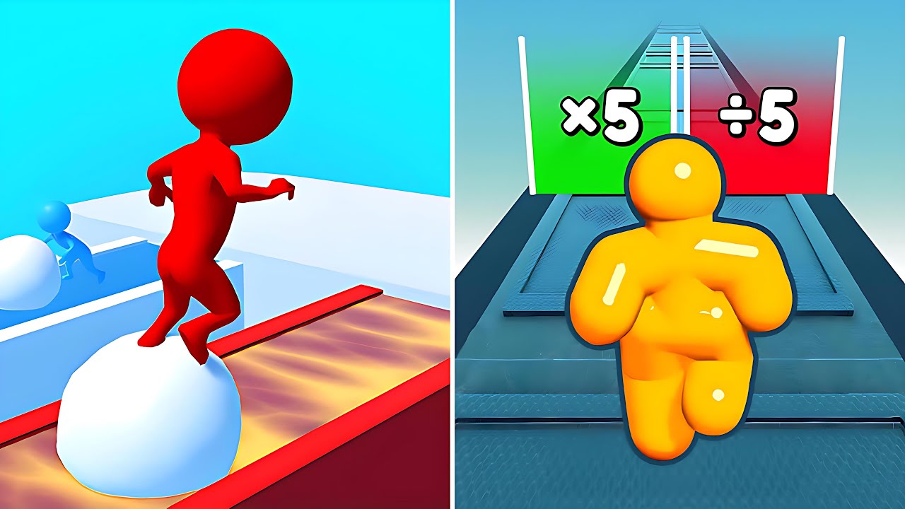 Snow Race 3D🆚Tall Man Run Walkthrough Max 2026 Levels Mobile Gameplay HR1H