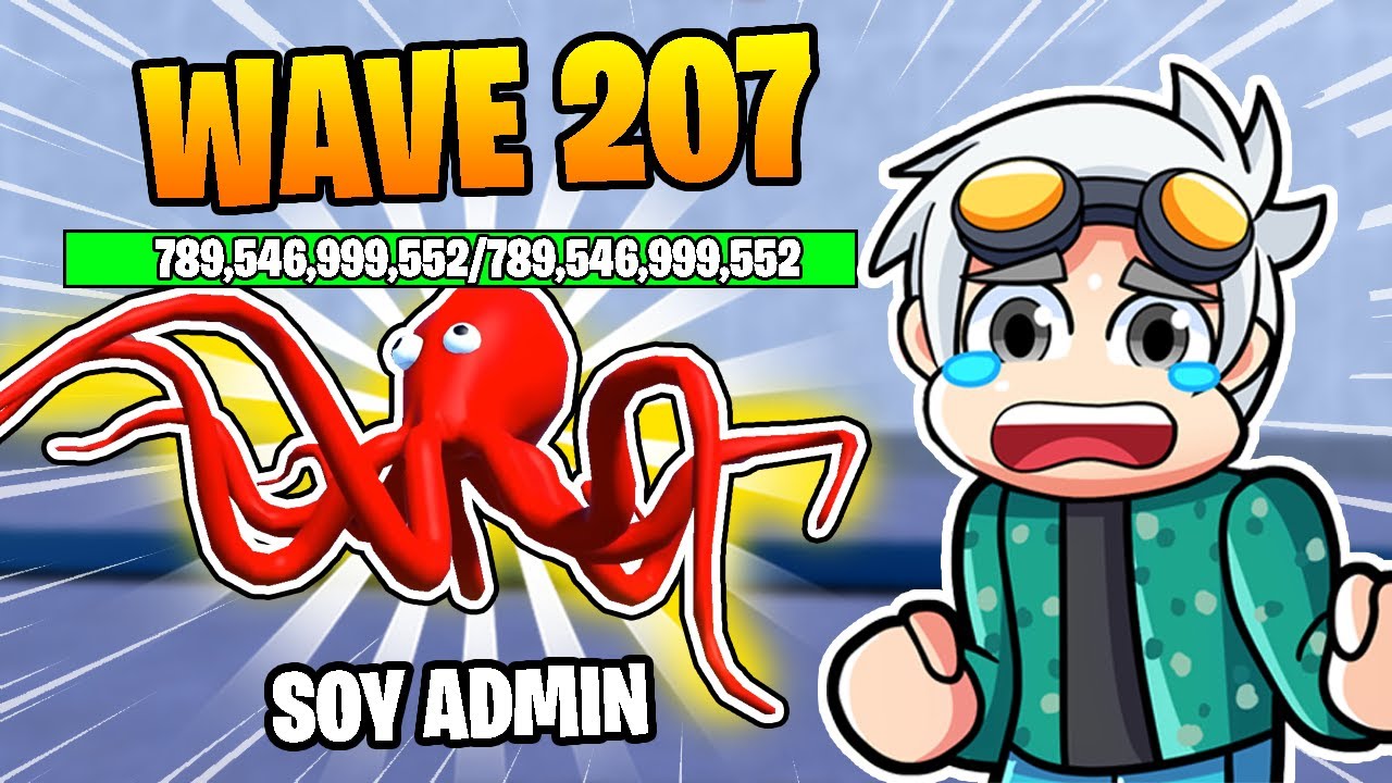 ¡LLEGUÉ a la OLEADA 207 con COMANDOS DE ADMINISTRADOR en TOILET TOWER DEFENSE Roblox!
