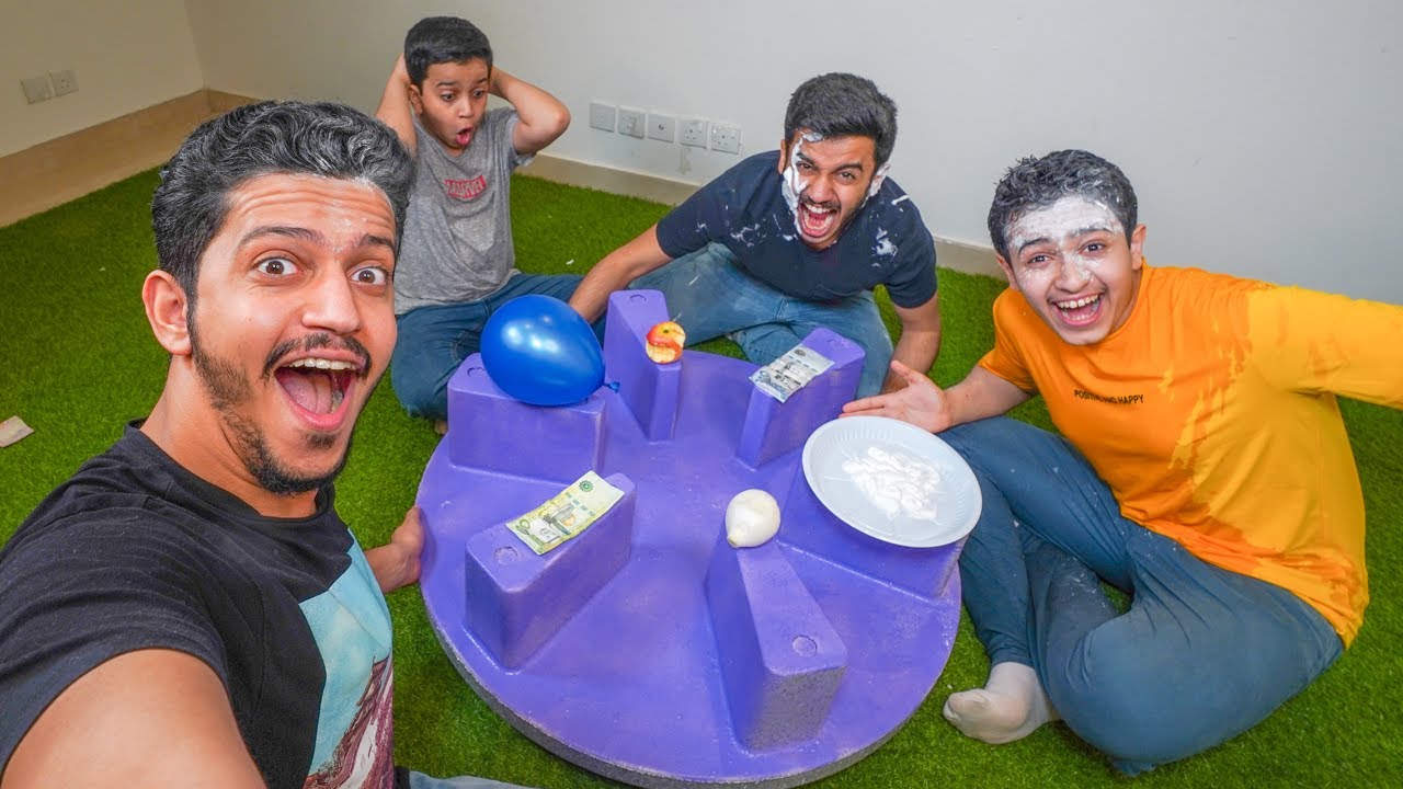 تحدي الصحن الدوار - الهروب من العقاب😂