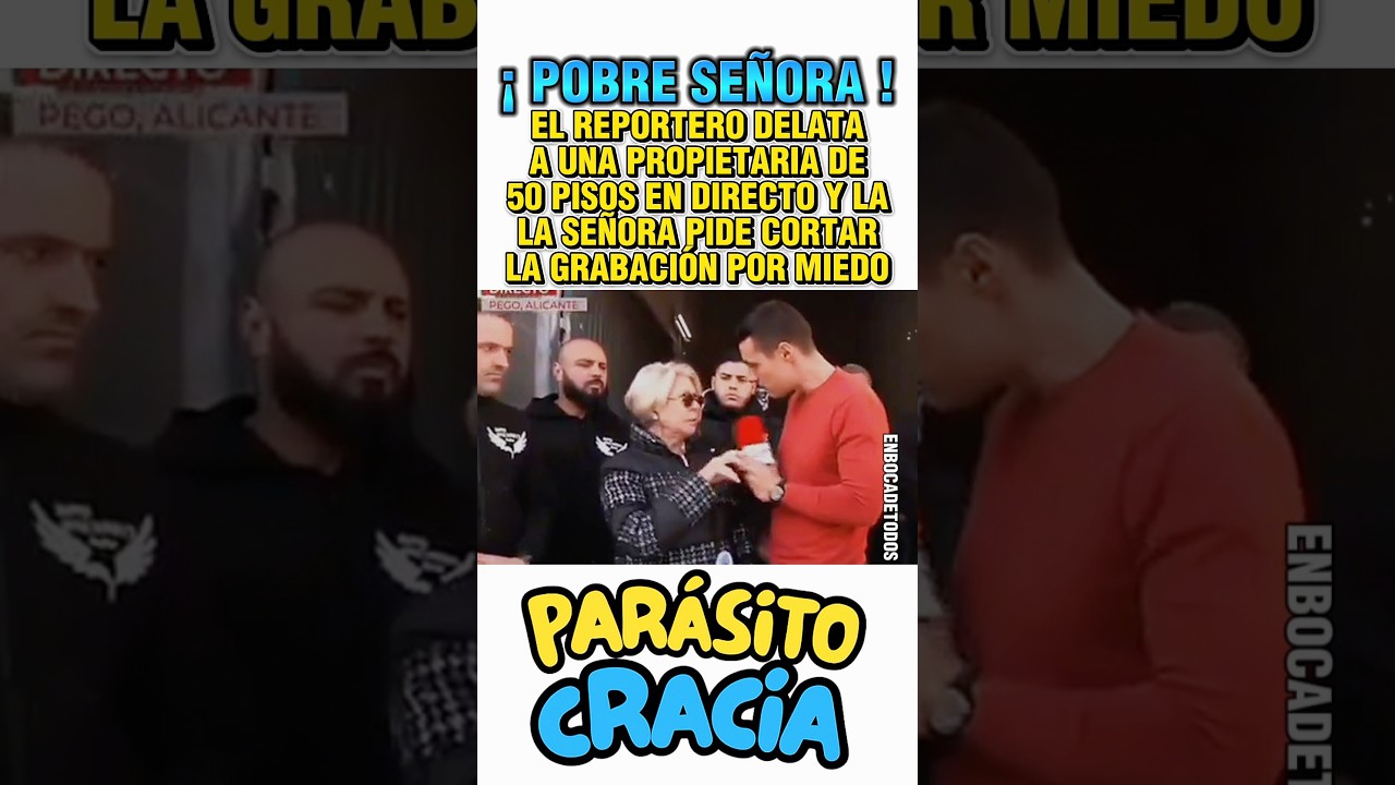 EL REPORTERO DELATA A UNA PROPIETARIA DE 50 PISOS EN DIRECTO Y LA MUJER PIDE CORTAR LA GRABACIÓN