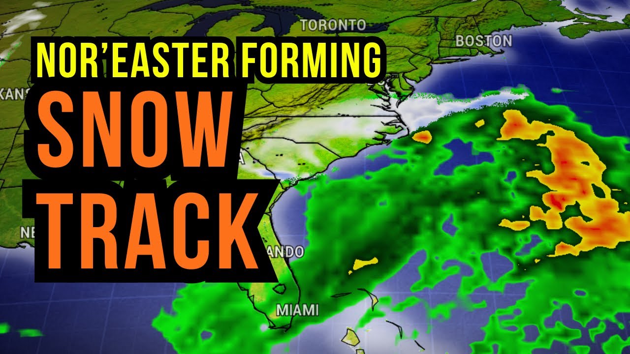Nor'easter Snow Track...