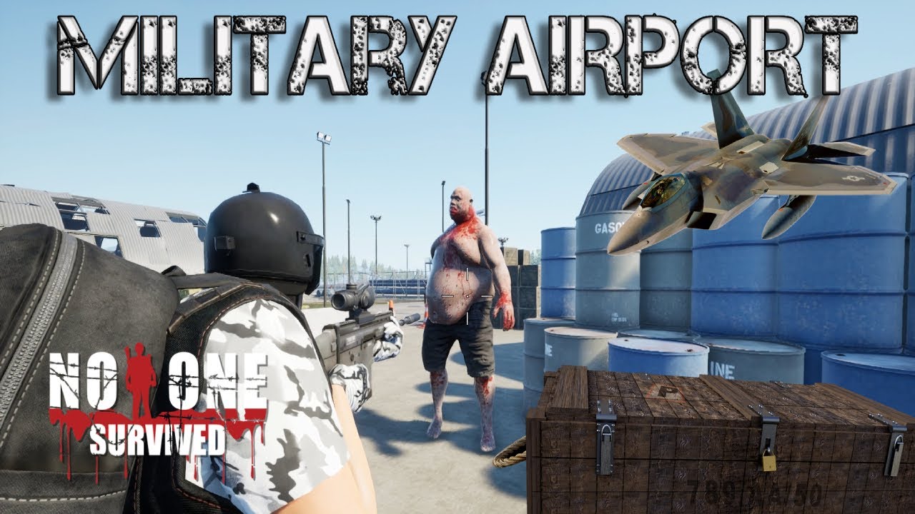 No One Survived Gameplay | Military Airport Looting Guns & Ammo | Part 11