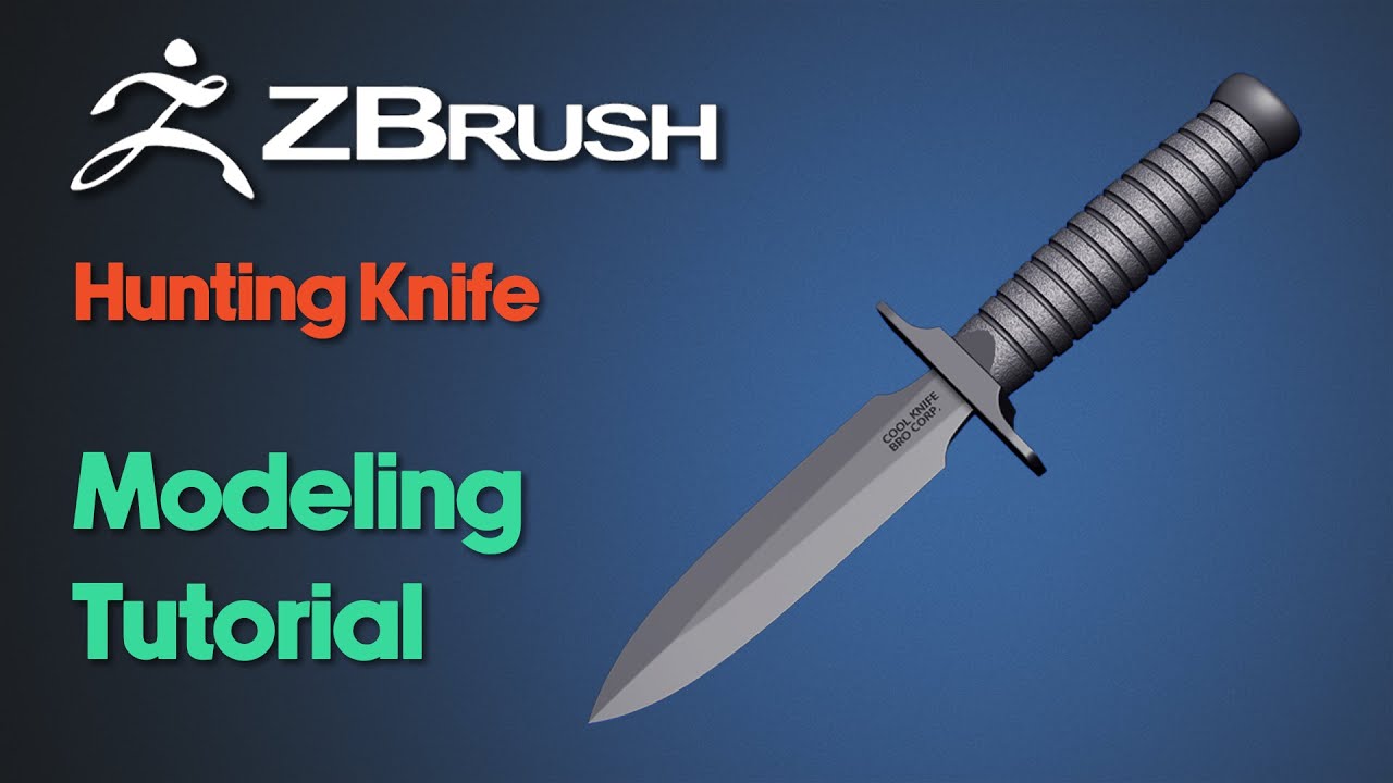 ZBrush Beginner Modeling Tutorial | Hunting Knife
