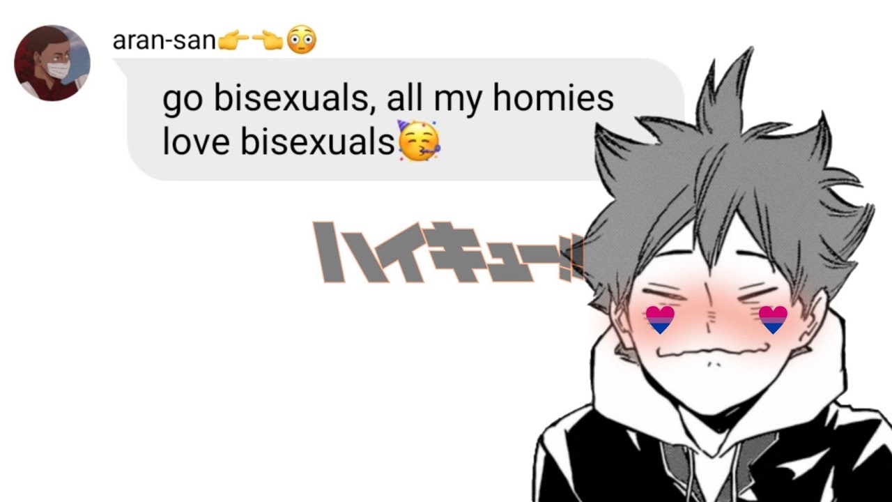 i like both! | hinata x harem | haikyuu texts series | domo wilson — bisexual anthem