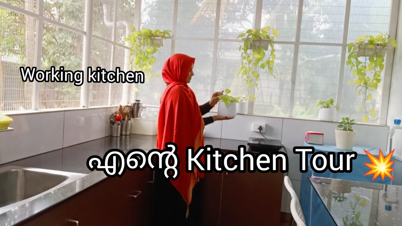 kitchen tour/working kitchen /work area നിങ്ങളെല്ലാവരും കാത്തിരുന്ന video 🤗