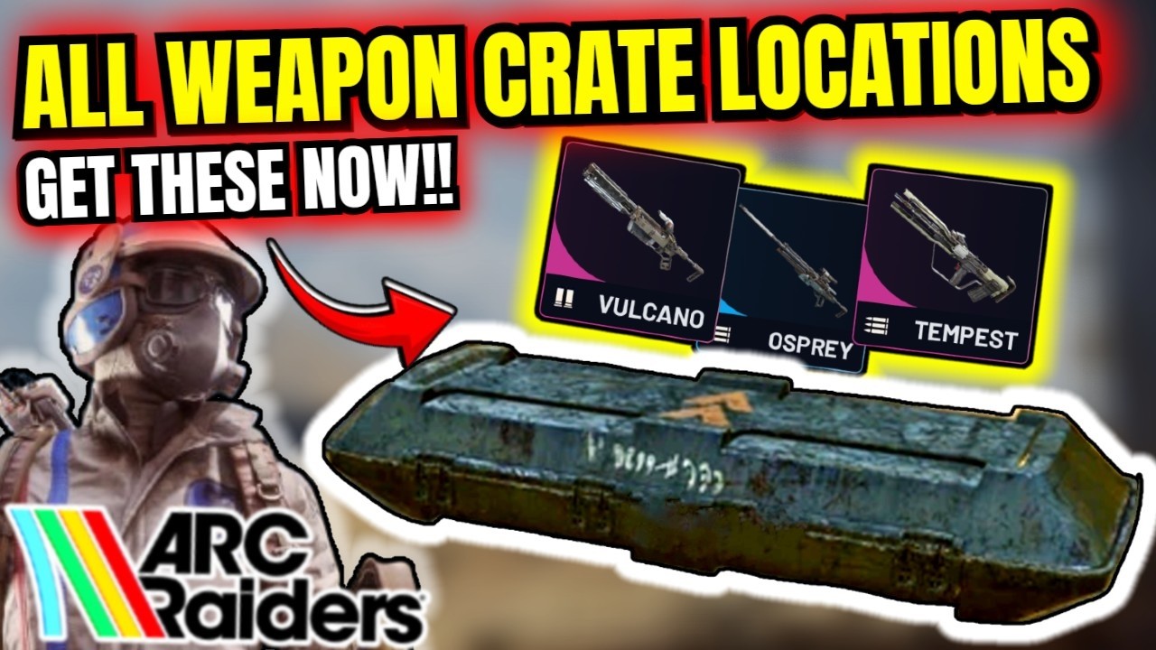 All Weapon Crate Locations in Arc Raiders DAM Map &ndash; Full Map Guide!