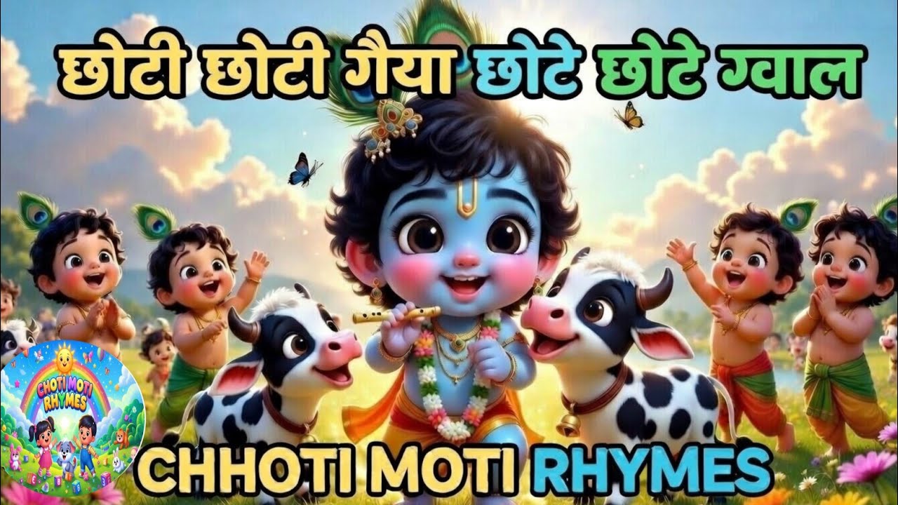 Choti Choti Gaiya 🐄| Choti Choti Gaiya Chote Chote Gwal | More Hindi nursery rhyme | Ch..