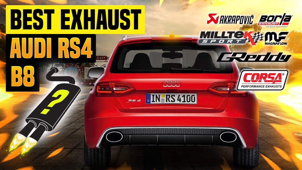 Audi RS4 B8 Exhaust Sound🔥 Armytrix,Akrapovic,Capristo,Milltek,Scorpion