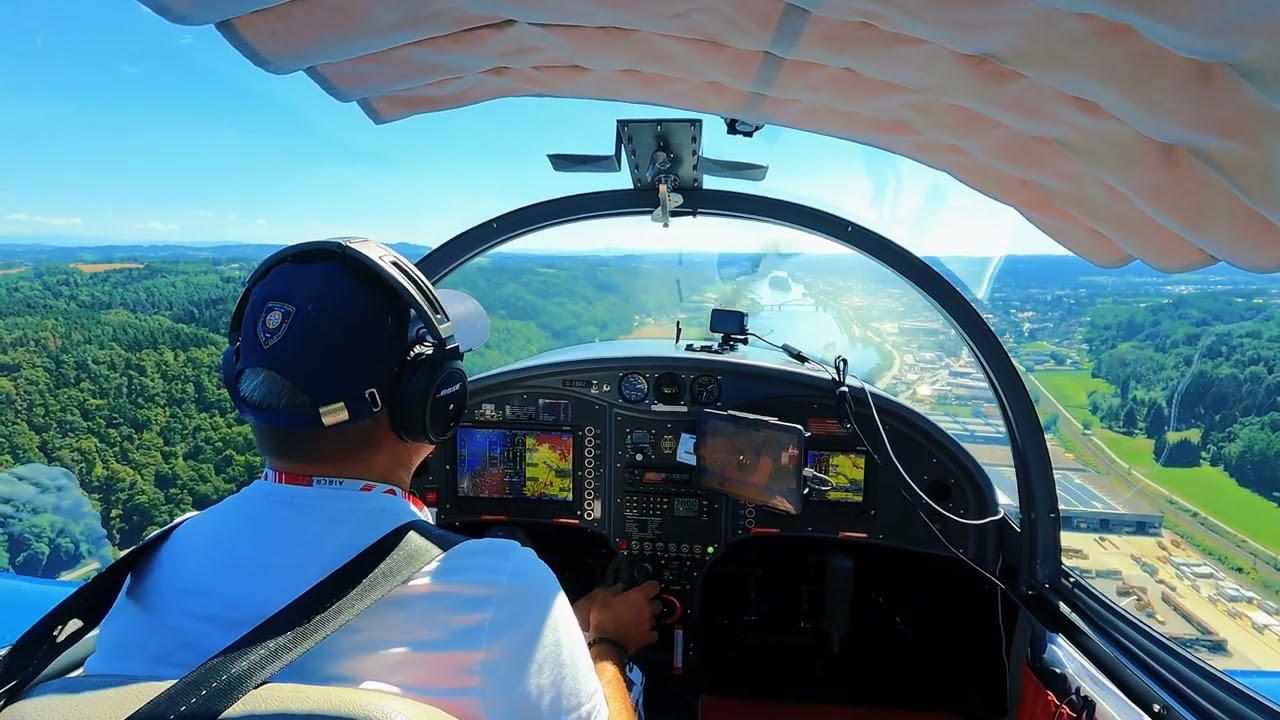 Endanflug und Landung in Vilshofen (EDMV) RW12 mit einer Breezer 600 (D-EBRZ) am 06.08.24