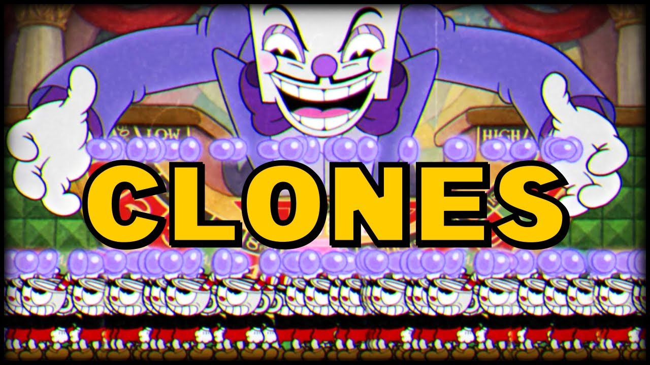 Speedrun de Cuphead, mas eu tenho um ex&eacute;rcito de clones