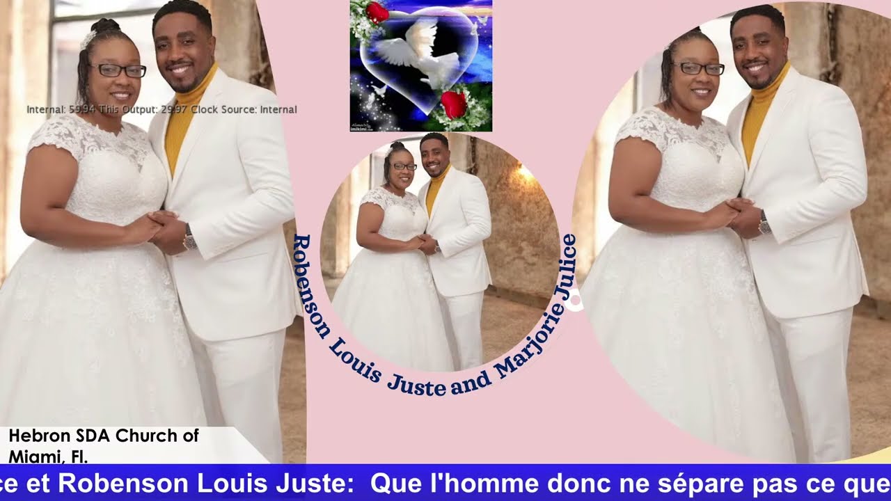 Dimanche  15 Février 2026: Cérémonie Nuptiale de Marjorie Julice et Robenson Louis Juste.