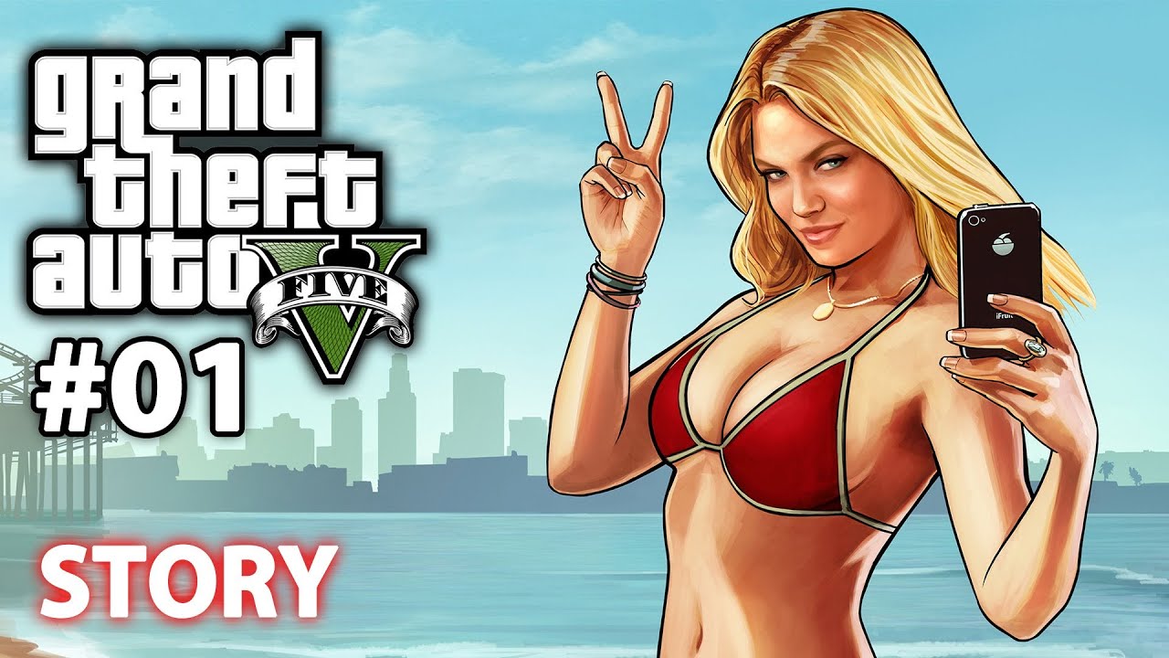 Let's Play GRAND THEFT AUTO V -- Blind run, first two missions
