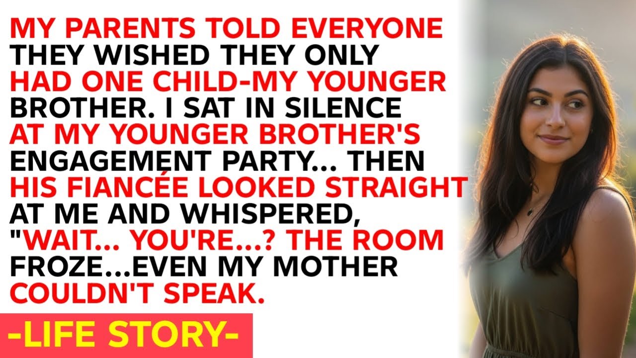 MY PARENTS TOLD EVERYONE THEY WISHED THEY ONLY HAD ONE CHILD-MY YOUNGER BROTHER. I SAT IN SILENCE AT