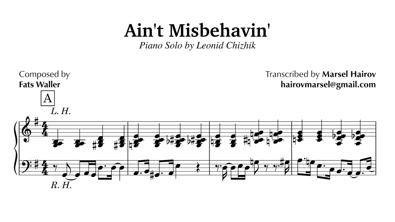 Leonid Chizhik - Ain't Misbehavin'